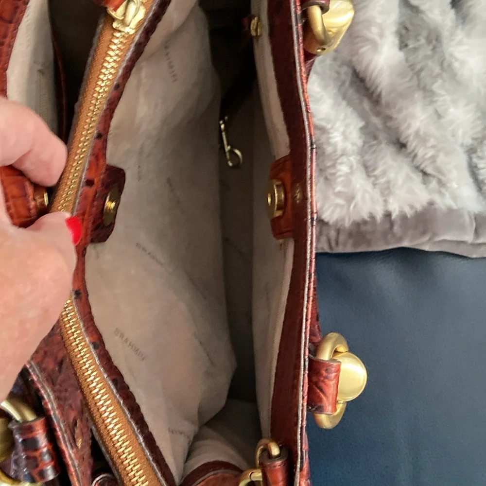 Brahmin  Melbourne croc  large handbag purse